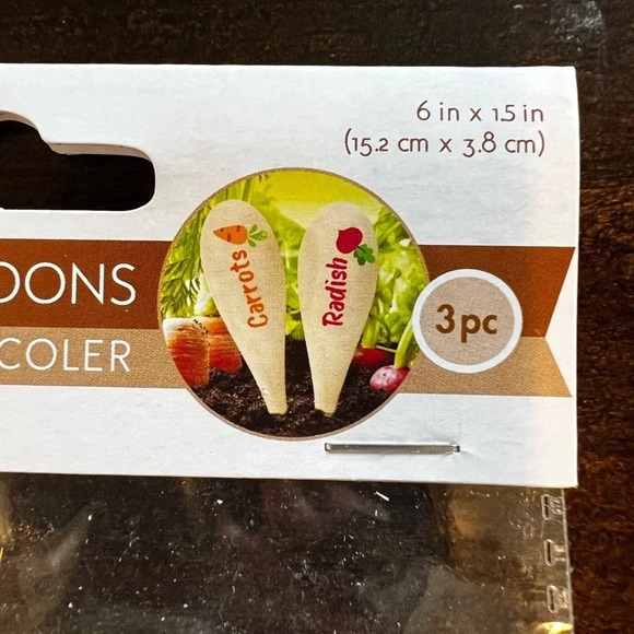 NWT 6 Crafting/Gardening Natural Wood Spoons - Picture 2 of 3